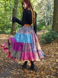 The TwoSisters Plus Size|Zijden Rokken-Zijden Gypsy Rok 429