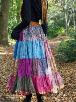The TwoSisters Plus Size|Zijden Rokken-Zijden Gypsy Rok 429