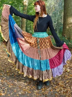 The TwoSisters Plus Size|Zijden Rokken-Zijden Gypsy Rok 397