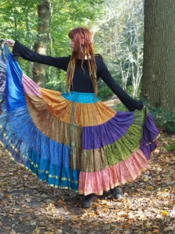 The TwoSisters Plus Size|Zijden Rokken-Zijden Gypsy Rok 414