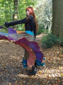 The TwoSisters Plus Size|Zijden Rokken-Zijden Gypsy Rok 414