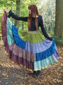 The TwoSisters Plus Size|Zijden Rokken-Zijden Gypsy Rok 431