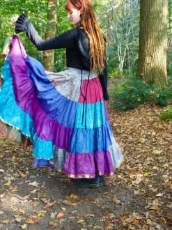 The TwoSisters Plus Size|Zijden Rokken-Zijden Gypsy Rok 391