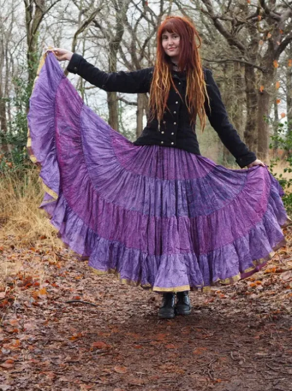 The TwoSisters Plus Size|Zijden Rokken-Zijden Gypsy Rok 262