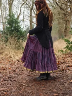 The TwoSisters Plus Size|Zijden Rokken-Zijden Gypsy Rok 223