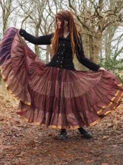 The TwoSisters Plus Size|Zijden Rokken-Zijden Gypsy Rok 226