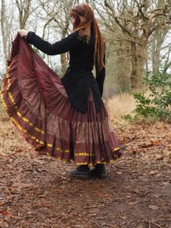 The TwoSisters Plus Size|Zijden Rokken-Zijden Gypsy Rok 226