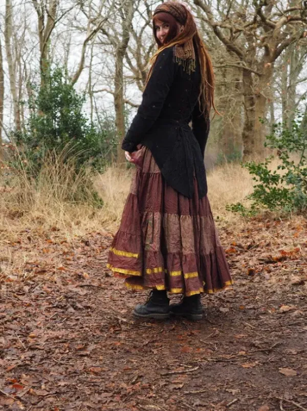 The TwoSisters Plus Size|Zijden Rokken-Zijden Gypsy Rok 226