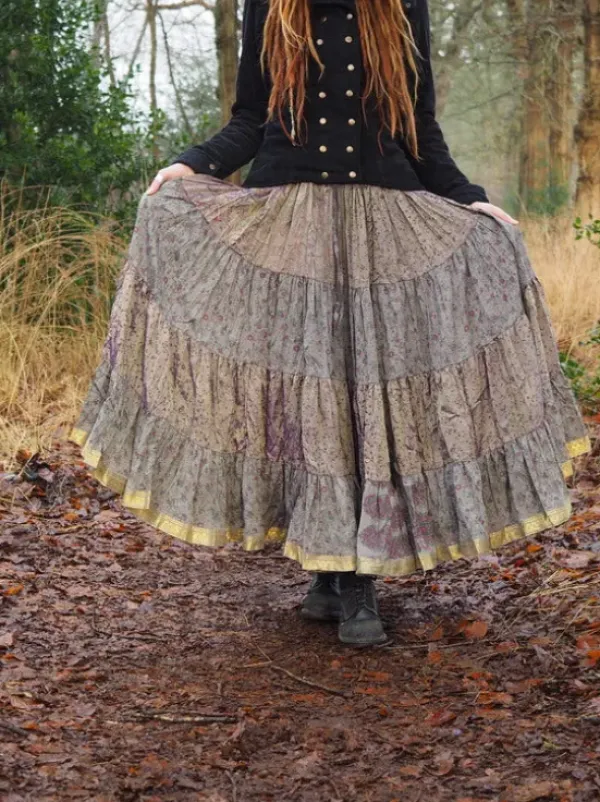 The TwoSisters Plus Size|Zijden Rokken-Zijden Gypsy Rok 269