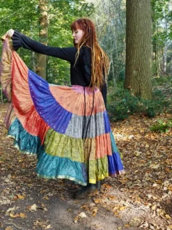 The TwoSisters Plus Size|Zijden Rokken-Zijden Gypsy Rok 405
