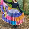 The TwoSisters Plus Size|Zijden Rokken-Zijden Gypsy Rok 394