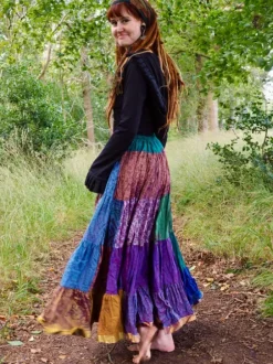 The TwoSisters Plus Size|Zijden Rokken-Zijden Gypsy Rok 440