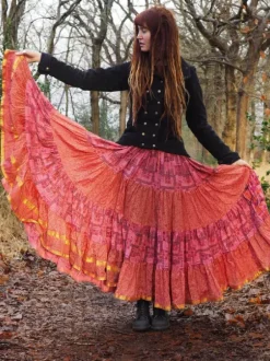 The TwoSisters Plus Size|Zijden Rokken-Zijden Gypsy Rok 270