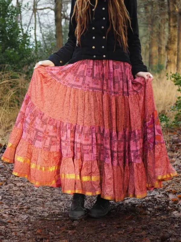 The TwoSisters Plus Size|Zijden Rokken-Zijden Gypsy Rok 270