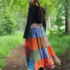 The TwoSisters Plus Size|Zijden Rokken-Zijden Gypsy Rok 301