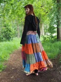 The TwoSisters Plus Size|Zijden Rokken-Zijden Gypsy Rok 301