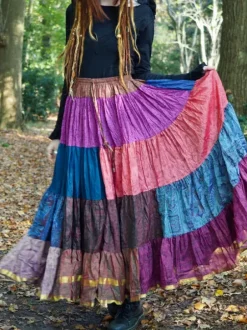 The TwoSisters Plus Size|Zijden Rokken-Zijden Gypsy Rok 422