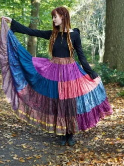 The TwoSisters Plus Size|Zijden Rokken-Zijden Gypsy Rok 422