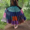 The TwoSisters Zijden Rokken|Plus Size-Zijden Gypsy Rok 355