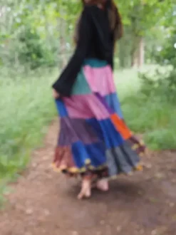 The TwoSisters Zijden Rokken|Plus Size-Zijden Gypsy Rok 355