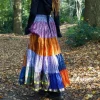 The TwoSisters Plus Size|Zijden Rokken-Zijden Gypsy Rok 418