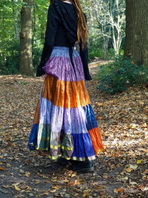 The TwoSisters Plus Size|Zijden Rokken-Zijden Gypsy Rok 418