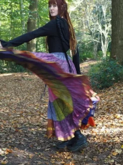The TwoSisters Plus Size|Zijden Rokken-Zijden Gypsy Rok 418
