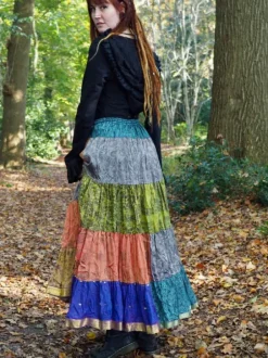 The TwoSisters Plus Size|Zijden Rokken-Zijden Gypsy Rok 408