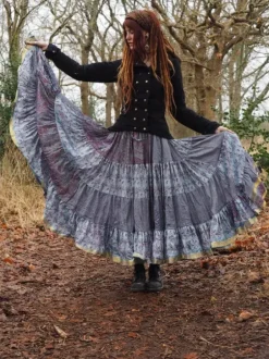 The TwoSisters Plus Size|Zijden Rokken-Zijden Gypsy Rok 219