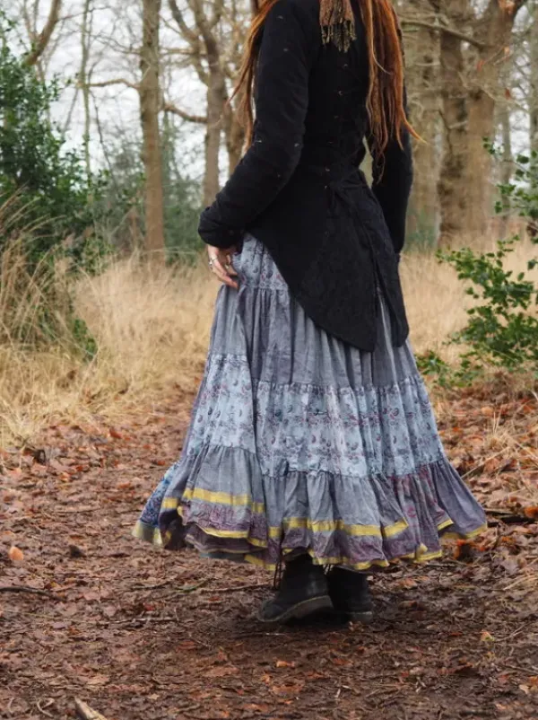 The TwoSisters Plus Size|Zijden Rokken-Zijden Gypsy Rok 219