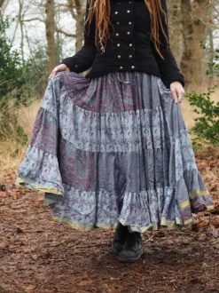 The TwoSisters Plus Size|Zijden Rokken-Zijden Gypsy Rok 219