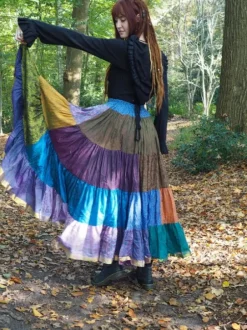 The TwoSisters Plus Size|Zijden Rokken-Zijden Gypsy Rok 417