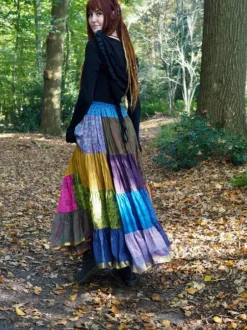 The TwoSisters Plus Size|Zijden Rokken-Zijden Gypsy Rok 417