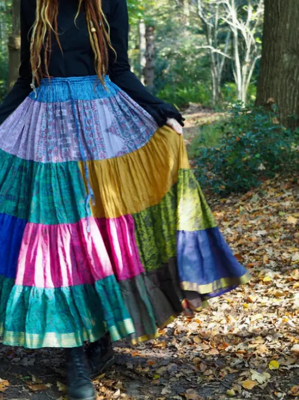 The TwoSisters Plus Size|Zijden Rokken-Zijden Gypsy Rok 417