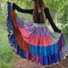 The TwoSisters Plus Size|Zijden Rokken-Zijden Gypsy Rok 343