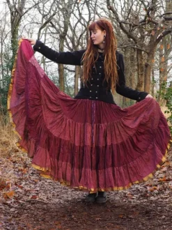 The TwoSisters Plus Size|Zijden Rokken-Zijden Gypsy Rok 272