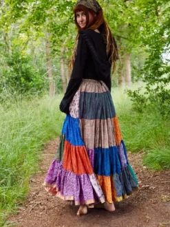 The TwoSisters Plus Size|Zijden Rokken-Zijden Gypsy Rok 338