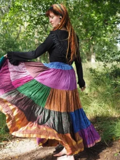 The TwoSisters Plus Size|Zijden Rokken-Zijden Gypsy Rok 433