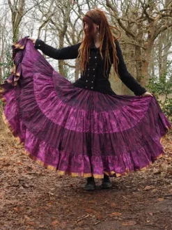 The TwoSisters Plus Size|Zijden Rokken-Zijden Gypsy Rok 222