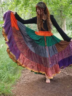 The TwoSisters Plus Size|Zijden Rokken-Zijden Gypsy Rok 351