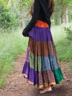 The TwoSisters Plus Size|Zijden Rokken-Zijden Gypsy Rok 351