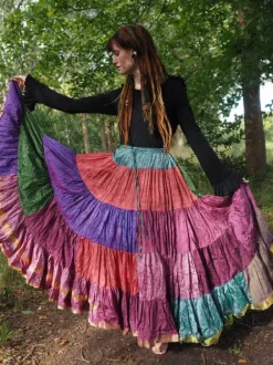 The TwoSisters Plus Size|Zijden Rokken-Zijden Gypsy Rok 448