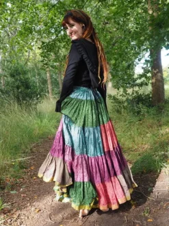 The TwoSisters Plus Size|Zijden Rokken-Zijden Gypsy Rok 448
