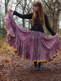 The TwoSisters Plus Size|Zijden Rokken-Zijden Gypsy Rok 285