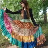 The TwoSisters Plus Size|Zijden Rokken-Zijden Gypsy Rok 445