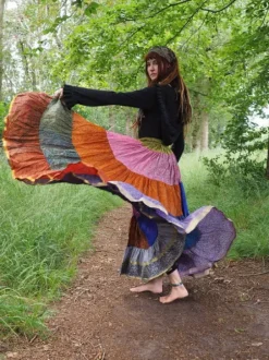 The TwoSisters Plus Size|Zijden Rokken-Zijden Gypsy Rok 340