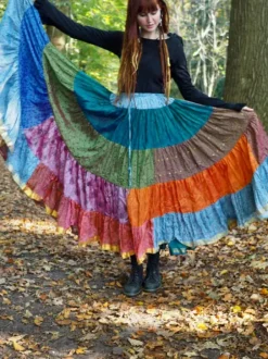 The TwoSisters Plus Size|Zijden Rokken-Zijden Gypsy Rok 412