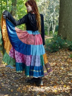 The TwoSisters Plus Size|Zijden Rokken-Zijden Gypsy Rok 412