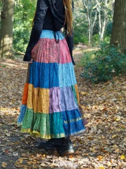 The TwoSisters Plus Size|Zijden Rokken-Zijden Gypsy Rok 412
