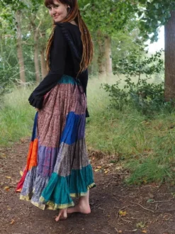 The TwoSisters Plus Size|Zijden Rokken-Zijden Gypsy Rok 453